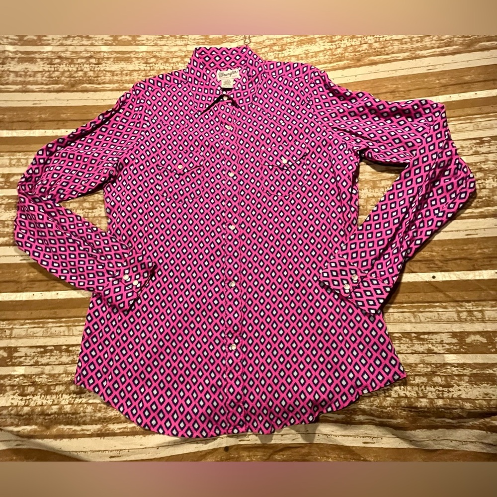 Women’s Wrangler Wrancher Western Shirt With Pearl Snaps